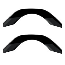2X voor Vezel HR-V HRV 2021 2022 Interieur Auto Stuurwiel Panel Cover Trim Decoratie Frame Helder Zwart