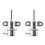 2X pour  I-Import 1992-1996   Galant  Summit RéGulateur de Pression de Carburant MD173985 1