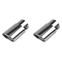 2X Ponta de Escapamento de Carro em AçO InoxidáVel, 2,1 Pol um 1,5 Pol Tubo de Escapamento de Carro Universal ModificaçãO Do Tubo de Escape da