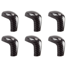 6X Sport Style Carbon Fiber Print Gear Shift Knob Cover Trim for Camry 2018-2020 Avalon Hatchback 19-20
