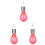 3 Count Solar Camping Light Led Bulb Long-Lasting 7