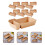 30Pcs Paper Snack Containers Light Brown Disposable Food Storage Boxes 5