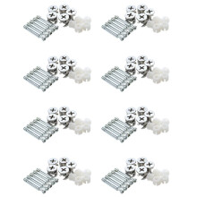 Furniture Cam Fitting with Dowel and Pre-Inserted Nut (Set of 40)
