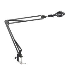 Microphone Arm Stand Table Top Universal Cantilever Microphone Stand Microphone Shock Clamp Stand for Microphone