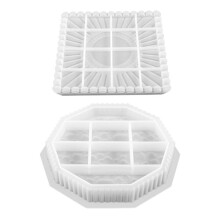 1 Set DIY Tray Mold Rectangular Mold Jewelry Dish Box Square Tray for Fruit Snack Tray and Home Decor