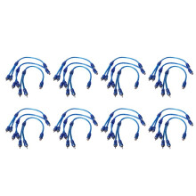 24 Pcs Audio Connection for 1 RCA Female to 2 RCA Male Adapter Splitter Cable