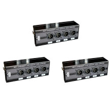 3Pc 4-Channel 3-Pin XLR Audio och DMX över Network Cable Extender, DMX512 Network Signal Extender , Hane