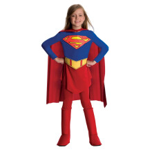 Rubie's Official DC Supergirl Deluxe Kids Costume Bundle - Size Large