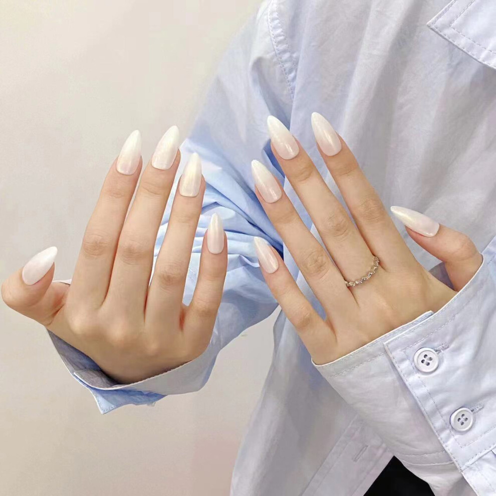 Reach-Tools (Xs) Durable White Almond Fake Nails For Women