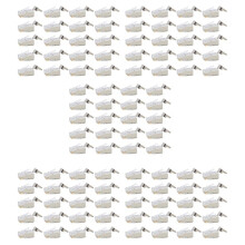 100 Pcs Cat6/6A RJ45 Pass Through Modular Plugs, Shielded (STP) External Ground Connector,EZ Crimp