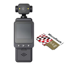 1080P HD WIFI-Kamera Digital Video 270 Roterbar Lins 64G Utomhussportkamera Handhållen Inspelare för Brottsbekämpning