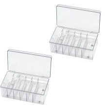 Organizzatore per Carrello per Ciglia da 2 Pezzi per Riporre Gli Strumenti del Tecnico per L'Estensione Delle Ciglia Organizzatori per Estensioni di