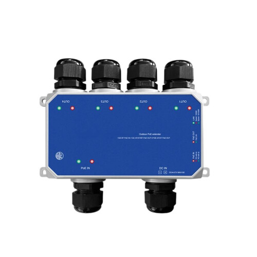 4  100M POE  Outdoor Application IP67 Waterproof Grade POE Input and  Input