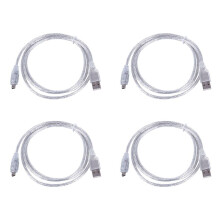 4pcs 1.5M USB to IEEE 1394 4 Pin Firewire DV Adapter Cable Converter for PC Camera