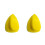 2Pcs Yellow Polishing Disk with Back Hook Loop Manual Grinding Pad 4