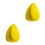 2Pcs Yellow Polishing Disk with Back Hook Loop Manual Grinding Pad 6