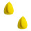 2Pcs Yellow Polishing Disk with Back Hook Loop Manual Grinding Pad 7