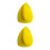 2Pcs Yellow Polishing Disk with Back Hook Loop Manual Grinding Pad 9