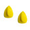 2Pcs Yellow Polishing Disk with Back Hook Loop Manual Grinding Pad 10