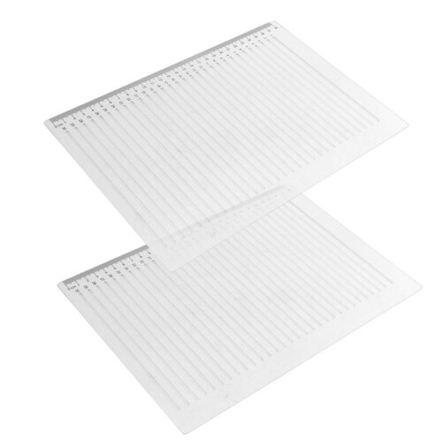 2 Pcs Straight  Stencil 28 cm Scale Calligraphy Template for Journaling Envelope Lettering Guide Template Stencil