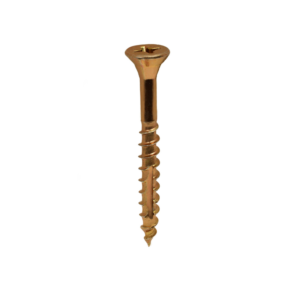 Ulti-Mate Woodscrews Pozisquare Double Csk Zyp Ce 5.0 X 80Mm - Box Of 200 4038897500804