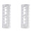 2X Multipurpose Folding Garbage Bag Storage Box Wall Hanging Environmental Protection Plastic Bag Extraction Box White 1