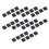 1000 Supporto per Base Autoadesiva per Supporto per Fascette per Cavi 20 x 20 x 6mm 1