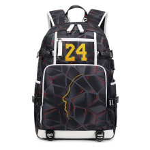 Basketball Backpack No. 24 Laser Engraved MultiCompartment Sports Travel Bag for Fans