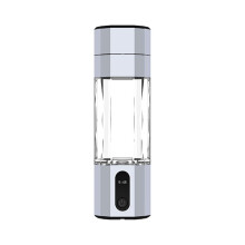 Gerador de Hidrogênio de Eletrólise PEM 8000PPB Display Portátil Recarregável Garrafa de Água de Hidrogênio Prata Branco
