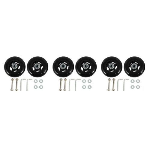 6 Set Luggage Suitcase Replacement Wheels OD 80mm