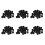 Round Table Chair Leg Tube Pipe Insert End Cap 19mm Dia 180Pcs Black 1