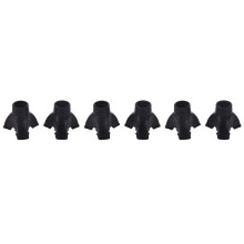 6X Walking Stick End Tripod CANE TIP Self Standing Rubber NON-SLIP End Bottom
