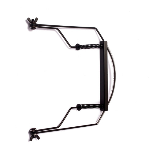 10 Fori Porta Armonica In Metallo Supporto Collo Nero 2