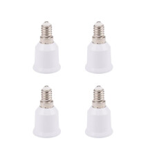 4X E14 to E26 E27 Adapter Chandelier Light Socket E14 to Medium Socket E26 E27 Converter Bulb Base Adapter Converter