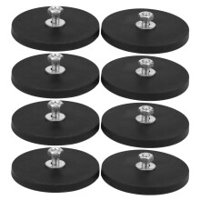 8Pezzi 45KG Magnete Al Neodimio Disco di Gomma è Costato D88X8mm M8 del Protezione LED Light Camera Car Mount Magnet per Veicoli Fuoristrada O Camion