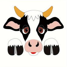 3D Cow Fence Peeker Decor Cute PeekabooFarm Animal Yard Decoration PVC Garden Fence Ornament, Rustic Farmhouse Outdoor