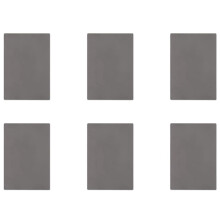 6X Rubber Stamp Sheet for Lasers Engraving Machine with A4 Size 2.3mm (Dark Gray)