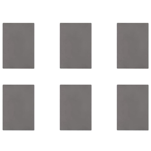 6X Rubber Stamp Sheet for Lasers Engraving Machine with A4 Size 2.3mm (Dark Gray)