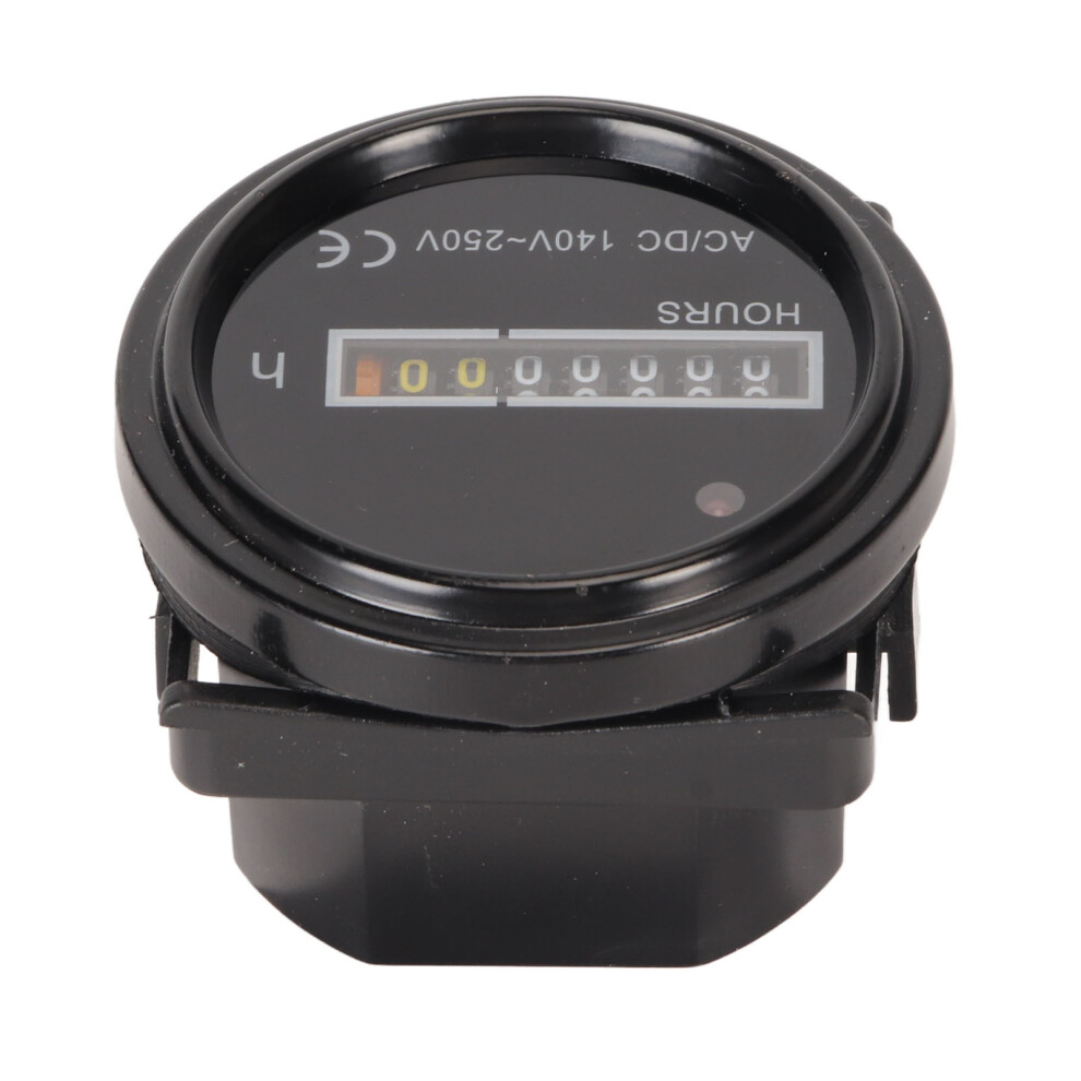 Round Hour Meter 140Â250V Ac/Dc High Accuracy, 6X6x5.5cm 3511388730382
