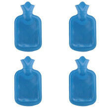 Thick Hot Water Bag Rubber Winter Warm Hot Water Bag Hand Warmer Girls Pocket Hand Feet Warm Water Bottle, 4 Pack 500ML