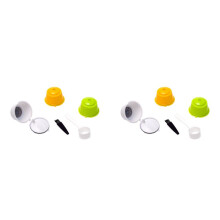6 PièCes Capsules de Café Capsules de Café Rechargeables Dosettes Filtre à Café Universel RéUtilisable avec Brosse à CuillèRe pour A