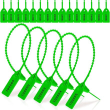 1000 Stuks Plastic Sabotagezegels Brandblussertags Veiligheidstags Zegels Veiligheid Genummerde Ritssluitingen Etiketten Groen