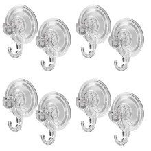 8X Large Transparent Reusable Heavy Duty Vacuum Suction Cup Hook
