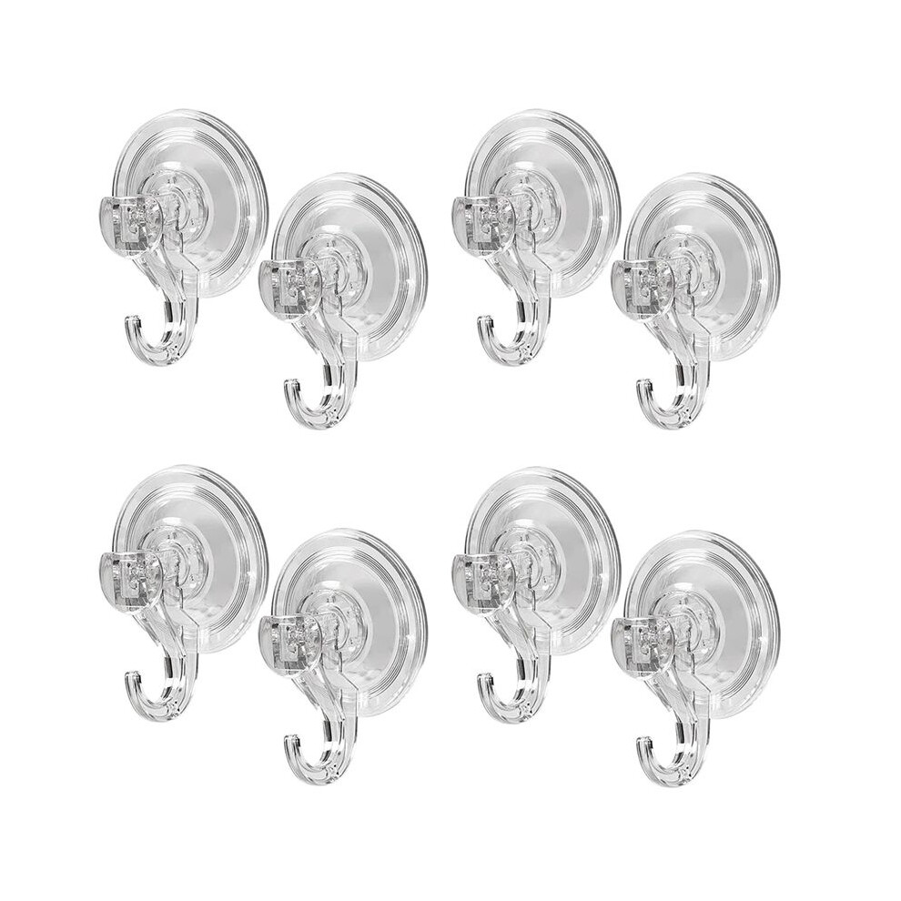 8X Large Transparent Reusable Heavy Duty Vacuum Suction Cup Hook 4713687163260