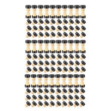 150X Cork Plugs Cork Stoppers Tasting Corks T-Shape Wine Corks with Plastic Top Wooden Wine Bottle Stopper