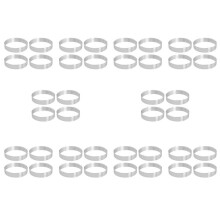 40 Pezzi Circolare Torta Porosa Inferiore Torre Torta Torta Stampo Strumenti di Cottura Resistente al Calore Torta Forata Mousse , 10 cm