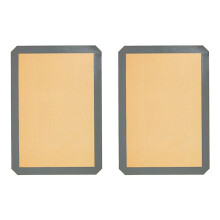 2Pcs Reusable Environmental Protection Silicone Baking Mat Non-Stick Silicone Oven Mat Dough Rolling Mat 30 x 20cm