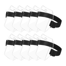 Arm-Ausweishalter, Armband, Ausweishalter mit Einstellschnalle, UniversalgrößE für Arbeitsausweise (10 StüCk)