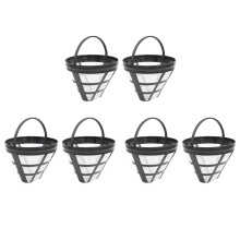 6Pack No.4 Reusable Coffee Maker Basket Filter for Filters, Fit Most 8-12 Cup Basket Drip Coffee Machine