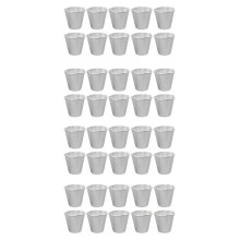 40 StüCke FüNf BläTtrige Blumen Form Aluminium Legierung Ei Torten Formen Mousse Kuchen Form Diy Gelee Pudding Formen